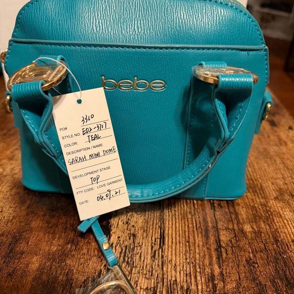 Bebe Sarah Mini Dome Bag Teal - One of One Sample